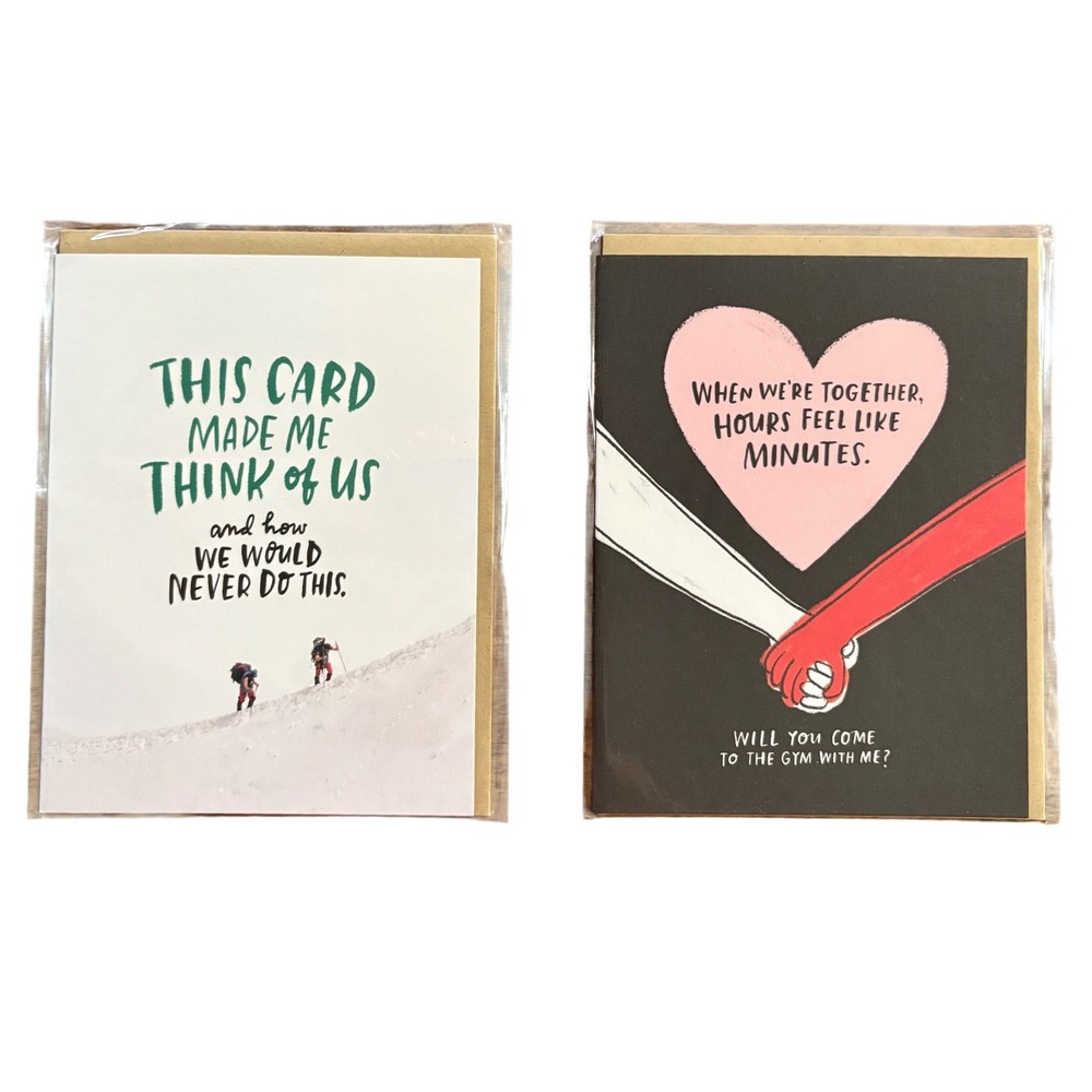 2 Emily McDowell Studio Greeting Cards Humorous Friendship Love Funny BFF‎ Gift